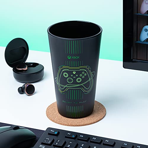 Paladone PP8304XB XBOX Drinking Glass | Officially Licensed Gaming Merchandise, Multicolored