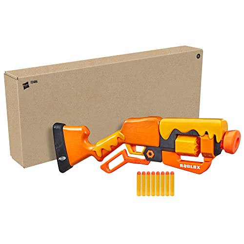 Nerf Roblox Adopt Me!: BEES! Lever Action Blaster, 8 Nerf Elite Darts, Code To Unlock In-Game Virtual Item, One Size, F2486F03