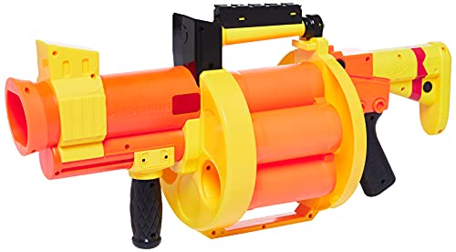 Nerf Fortnite GL Rocket-Firing Blaster – 6-Rocket Drum, Pump-To-Fire – Includes 6 Official Nerf Rockets – for Youth, Teen, Adult