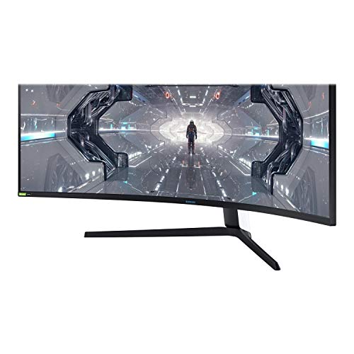 Samsung Odyssey G9 Curved Gaming Monitor, 49 Inch, 240hz, 1000R, 1ms, 1440p, Black White