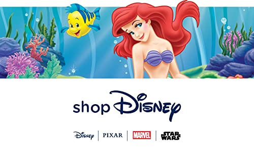 Disney Store Official Flounder Medium Soft Toy, The Little Mermaid, 34.5cm/13”, Ariel's Best Friend, Plush Cuddly Fish with Embroidered Details and Shimmer Finish, Suitable for Ages 0+