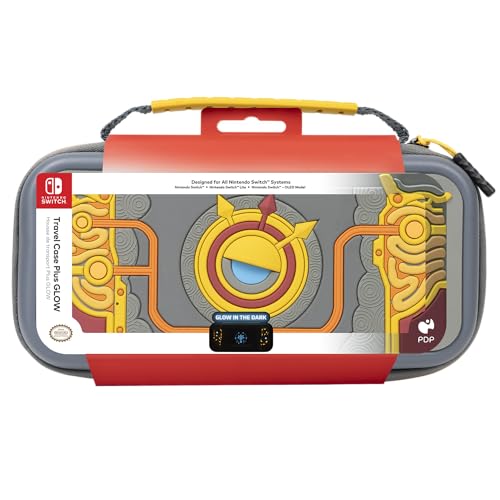 PDP Travel Case Plus GLOW for Nintendo Switch/Switch Lite/Switch OLED: Legend of Zelda Tears of the Kingdom Purah Pad 3D