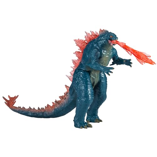 MonsterVerse Godzilla x Kong: The New Empire, 6-Inch Godzilla Evolved Action Figure Toy, Iconic Collectable Movie Character Toy, Includes Heat Ray Power Feature, Toy Suitable for Ages 4 Years+