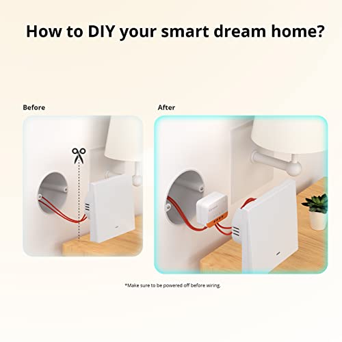 No Neutral Wire Required, SONOFF ZBMINIL2 Zigbee Smart Light Switch (2 Way), Works with Alexa, SmartThings Hub, Google Home&SONOFF ZBBridge-P, ZigBee Hub Required(4 Pack)