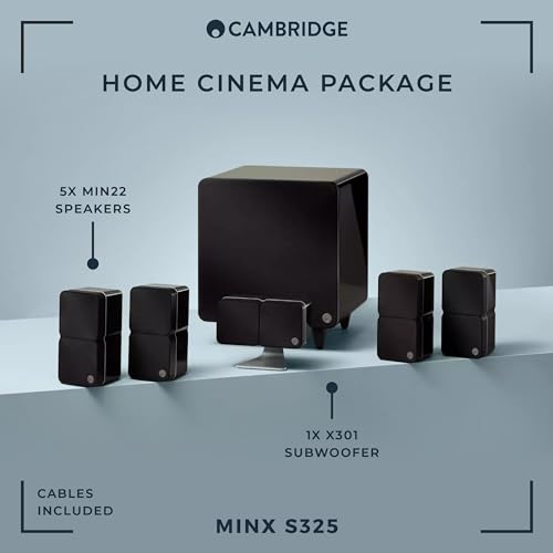 Cambridge Audio Minx S325-5.1 Home Cinema Speaker Package (Black)