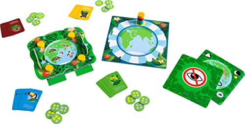 HABA 306561 Animals Around the World - Discover the Wilderness - A Wildly exciting facts game for 2 to 4 children ages 6 and older, English version (Made in Germany)