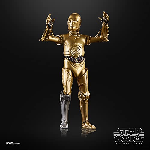 Star Wars Hasbro The Black Series Archive C-3PO Toy 6-Inch-Scale A New Hope Action Figure, Toys Kids Ages 4 and Up Multicolor, One Size, F4369