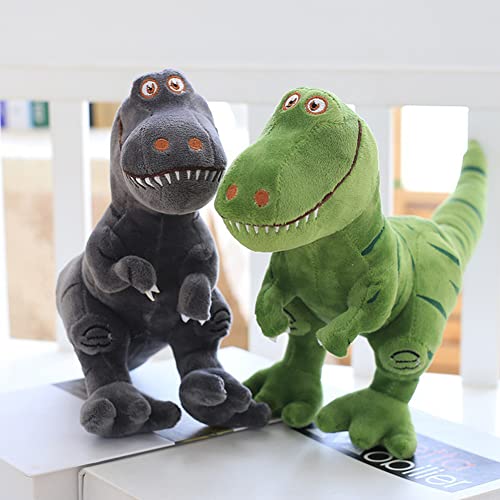 Uposao Large Dinosaur Plush Toys, 60 cm Dinosaur Plush Doll Cuddly Toy Simulation Tyrannosaurus Plush Toy Soft Stuffed Toy Cushion Animal Toy Gift for Baby, Children, Boys, Grey