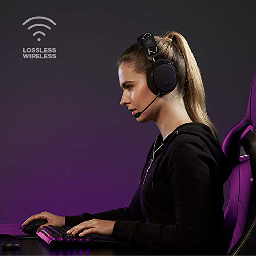 SteelSeries Arctis 9 - Dual Wireless Gaming Headset - Lossless 2.4 GHz Wireless + Bluetooth - 20+ Hour Battery Life - For PC, PlayStation 5 and PS4, Black