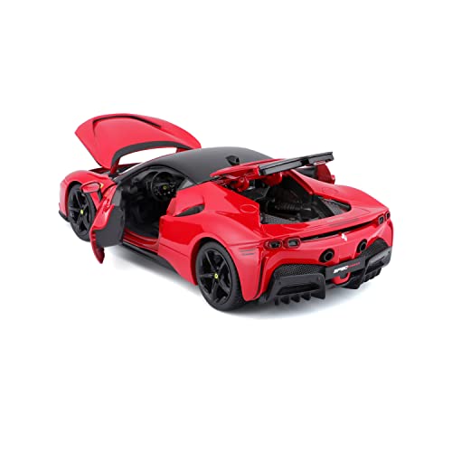 Bburago B18-16015 Ferrari Race & Play SF90 STRADALE 1:24 Die-Cast Collectible Car, Assorted Colours