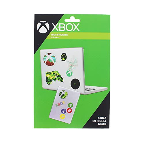 Xbox Tech Stickers | Xbox Stickers for Laptops, Phones, Tablets, Bikes, Water Bottles etc | X Box Accessories | Cool Xbox Gear | Stationery Supplies