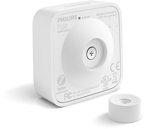 Philips Hue Indoor Motion Sensor, Smart Home Wireless Lighting Accessory, App Controlled, White