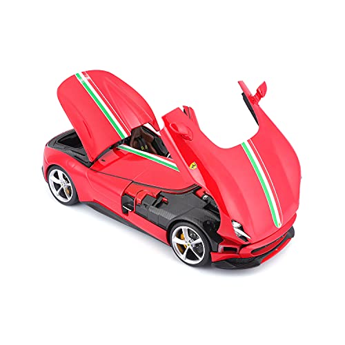 Bburago B18-16909 SP1 1:18 Ferrari Signature Monza SP-1, Assorted Designs and Colours