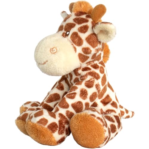 Suki Baby Small Bing Bing Soft Boa Plush Rattle with Embroidered Accents (Giraffe)