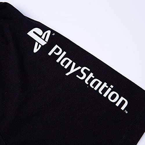 PlayStation Boys Pyjamas Short Summer Pjs, Gamer Pyjamas For Kids And Teenagers, Official Merchandise (9-10 Years) Black