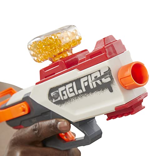 Nerf Pro Gelfire Legion Blaster, 300 Hydrated Gelfire Rounds, 130 Round Hopper, Spring Action, Eyewear