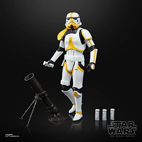 Star Wars The Black Series Artillery Stormtrooper Toy 15 cm Scale The Mandalorian Figure, Toys for Kids Ages 4 and Up