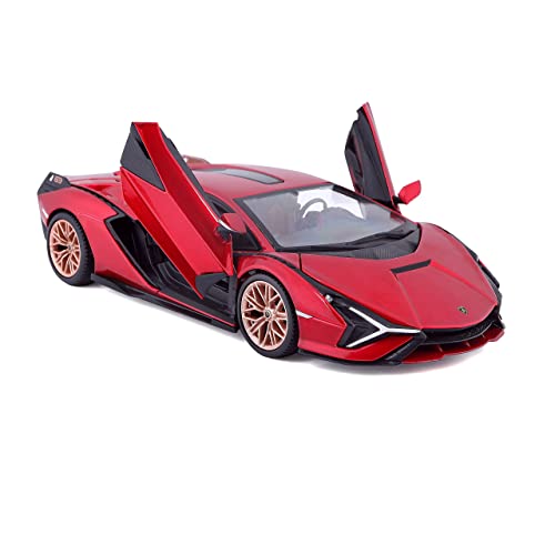 Bburago B18-21099R 1:24 Lamborghini SIAN FKP 37 RED, Assorted Designs and Colours