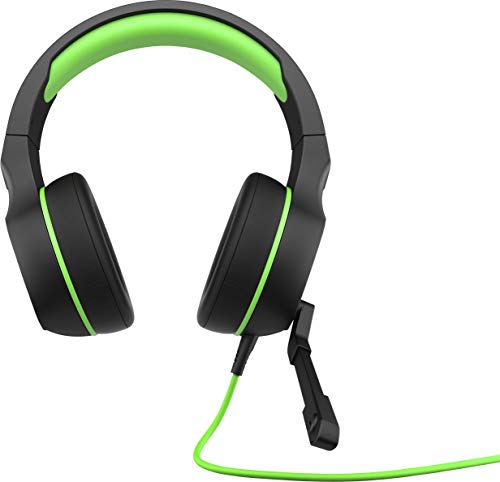 HP Pavilion Gaming Green Headset 400 – Padded Headset with Adjustable Mic and Control from the Cord, Gaming, PC, Xbox, PlayStation, Zoom