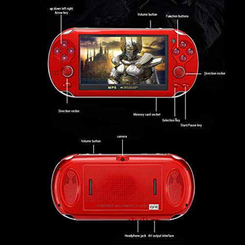 Rawisu Handheld Game Console Retro Game Console 8G Classic Game Console Built-in 3000 Game Console 4.3 inch HD Screen Portable game console with two joystick buttons