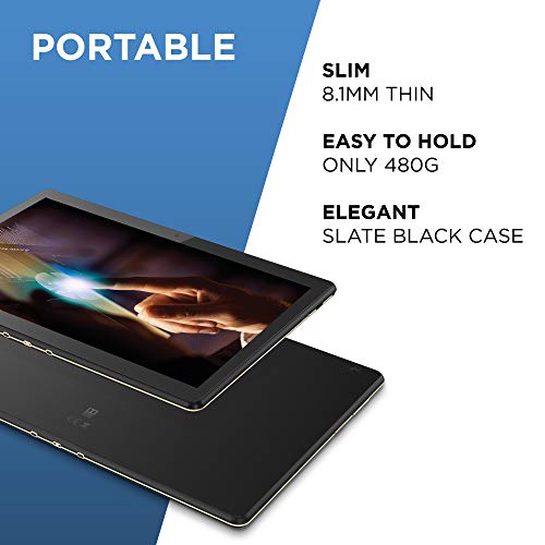 Lenovo Tab M10 10.1 Inch HD Tablet – (Quad Core 2.0GHz, 2GB RAM, 32GB eMMC, Android 10) – Slate Black