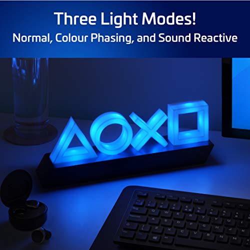 Paladone PlayStation 5 Icons Light Modes Music Reactive Game Room - Official Merchandise