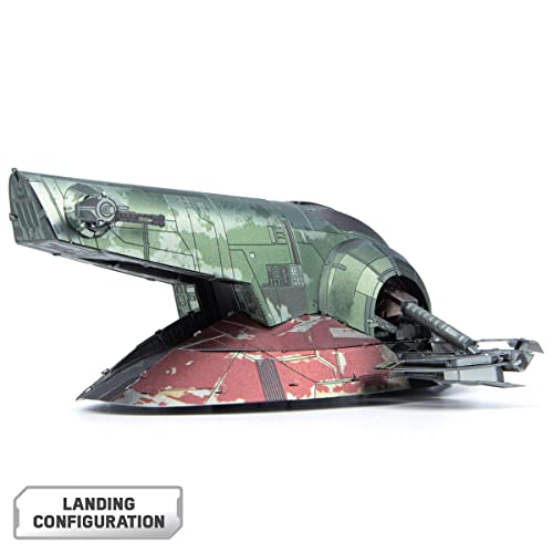 Metal Earth Fascinations Premium Series Star Wars Boba Fett's Starfighter 3D Metal Model Kit Bundle with Tweezers