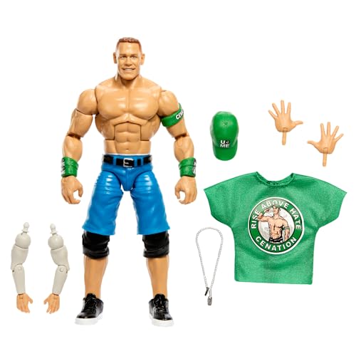 WWE Elite Action Figure WrestleMania with Accessory and Nicholas Build-A-Figure Parts, Posable Collectible for WWE Fans, HVJ09