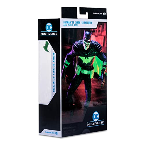 McFarlane Toys, DC Multiverse Batman of Earth-22 Infected 7-inch Action Figure, Collectible DC Comic Figure with Unique Collector Character Card – Ages 12+