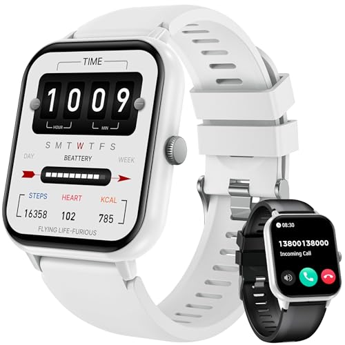 Smartwatch Fitness Watch with Bluetooth Call: 1.83”Smart Watch for Women Men with Heart Rate Oxygen Blood Pressure Sleep Tracker 123 Sports Step Counter Waterproof Activity Trackers for Android iOS