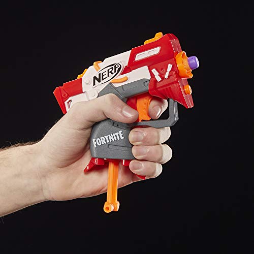 Nerf Fortnite TS MicroShots Dart-Firing Toy Blaster and 2 Official Elite Darts For Kids, Teens, Adults