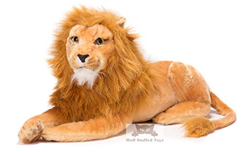 Deluxe Paws Realistic Large Lion Soft Toy Stuffed Plush 95cm (37") including tail