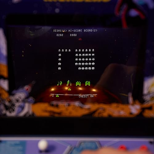 Quarter Arcades Official Space Invaders I 1/4 Sized Mini Arcade Cabinet by Numskull – Playable Replica Retro Arcade Game Machine – Micro Retro Console