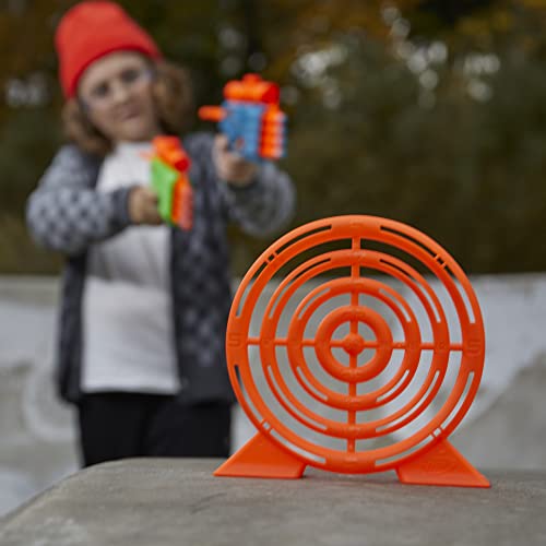 NERF Elite 2.0 Face Off Target Set, Includes 2 Dart Blasters & Target & 12 Elite Darts, Toy Foam Blasters for Kids Outdoor Games