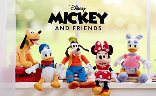 Disney Store Official Mickey Mouse Small Soft Plush Toy, 33cm/12”, Iconic Cuddly Toy Character with Classic Embroidered Features, Suitable for All Ages