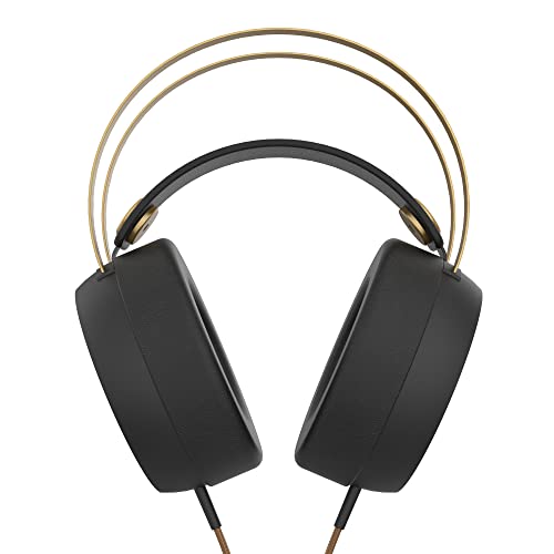 Betron Headphones, Wired, Over Ear, Retro Design. 50mm Stereo Drivers, 3.5mm Head Phone Connection, Large Comfortable Earpads