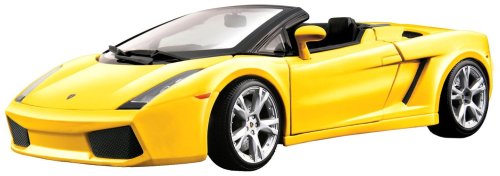 Bburago 12016Y Model Lamborghini Gallardo Spyder Yellow 1:18 Scale