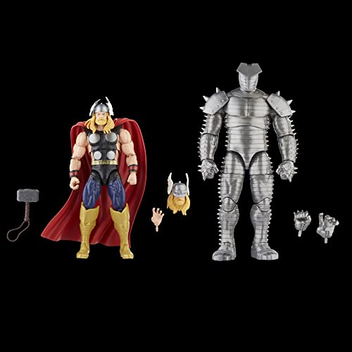 Marvel Hasbro Legends Series Thor vs Destroyer, Avengers 60th Anniversary Collectible 6 Inch Action Figures