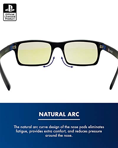 Official Playstation Blue Light Glasses - Anti Glare and Anti Fatigue, Uv Blue Light Blocking Glasses - Eye Protection For Computer and Video Games - Protective Gaming Glasses (PS4)