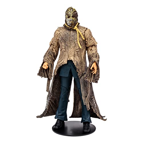 McFarlane Toys 7-Inch DC Dark Knight Trilogy Scarecrow Action Figure with 22 Moving Parts, Collectible DC Figure, Unique Collectible Character Card, includes 1/4 pieces to assemble Bane, Ages 12+