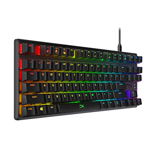 HyperX Alloy Origins Core – RGB Gaming Mechanical Keyboard, Tenkeyless, HyperX Red switches (US layout)