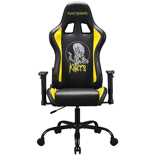 Iron Maiden - Official Ergonomic Gamer Chair Adjustable Back and Armrests - Officially licensed adult gaming chair