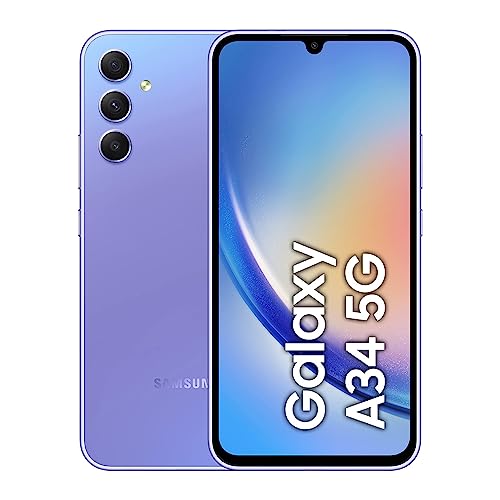 Samsung Galaxy A34 5G Mobile Phone 6.6 Inch Super AMOLED screen 256GB Awesome Violet 3Y Extended Manufacturer Warranty