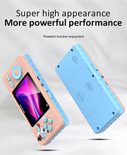 YTFSKFUI Handheld Game Console Built-In 520 Classic Games, Fashion Trend Retro Handheld Game Console, TFT Screen, Usb Rechargeable Handheld Games Consoles Children Birthday Gift(Macaron Pink)