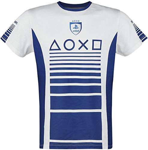 PlayStation Trikot T-Shirt Blue-White L