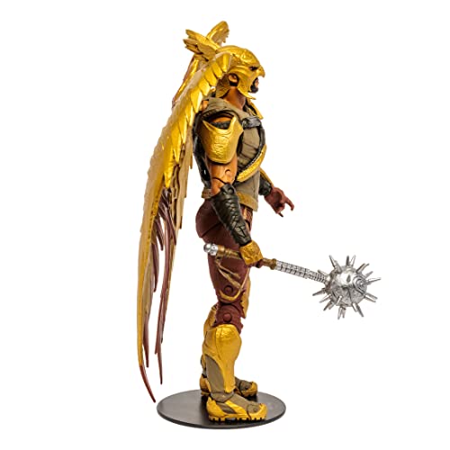 McFarlane Toys, 7-Inch DC Black Adam Hawkman Action Figure with 22 Moving Parts, Collectible DC Black Adam Movie Figure with Stand Base and Unique Collectible Character Card – Ages 12+