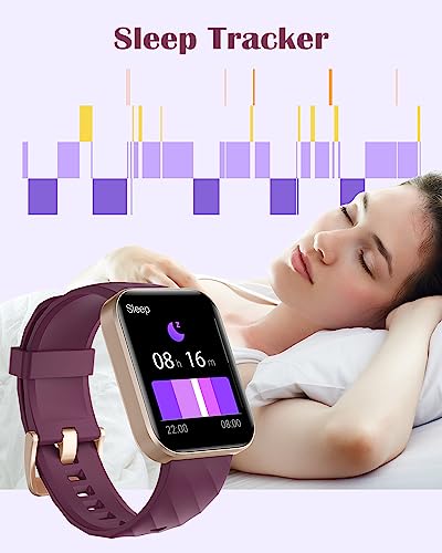 RUIMEN Smart Watch for Women Men Smart Watches with Call Function Fitness Tracker with Step Heart Rate SpO2 Sleep Monitor Smartwatch Answer/Make Calls