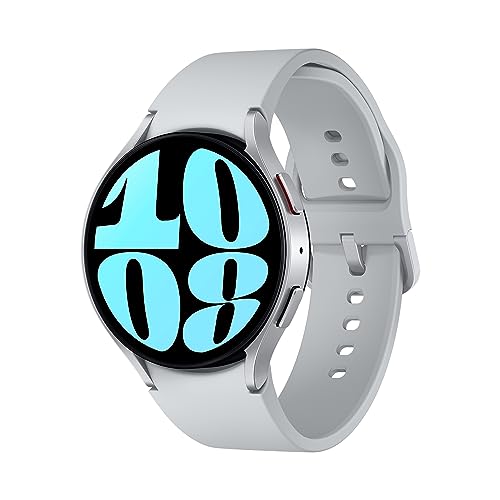 Samsung Galaxy Watch6 Smart Watch, Fitness Tracker, LTE, 44mm, Silver, 3 Year Extended Manufacturer Warranty (UK Version)