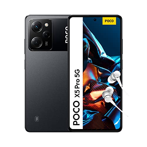 POCO X5 Pro 5G - Black 8GB RAM 256GB, ROM, 6.67” 120Hz FHD+ POLED, Snapdragon 778G, pro-grade 108MP Camera, 5000mAh, NFC (UK Version 2 Year Warranty)