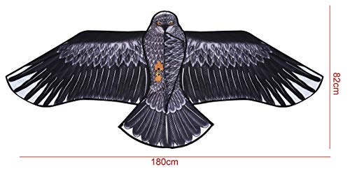 Large Eagle Bird Kite for Children & Adults - Huge Wingspan and Lifelike Design - Easy to Assemble & Fly - Superb Outdoor Toy - Makes a Great Gift or Stocking Filler